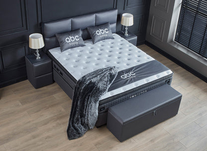 Boxspringbett Hamilton Grau - mit Bettkasten & Stauraum, inkl. Lieferung & Montage