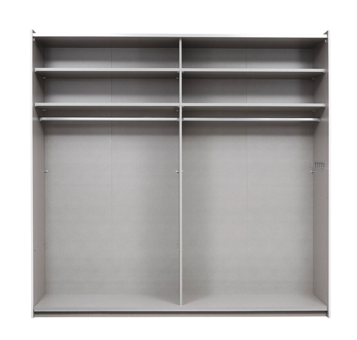 Schwebetürenschrank Korbach 2-türig mit Teilspiegelfront B/H/T 218 x 210 x 59 cm, Zubehör Classic