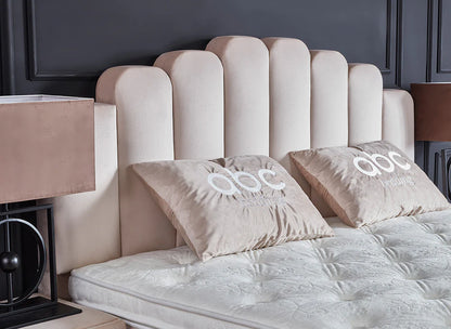 Boxspringbett Jazzlyn Beige - mit Bettkasten & Stauraum, inkl. Lieferung & Montage