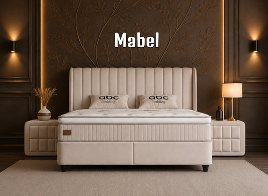 Boxspringbett Mabel Beige - mit Bettkasten & Stauraum, inkl. Lieferung & Montage
