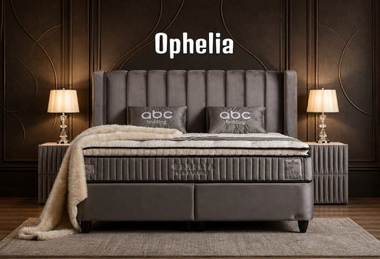 Boxspringbett Ophelia Grau - mit Bettkasten & Stauraum, inkl. Lieferung & Montage