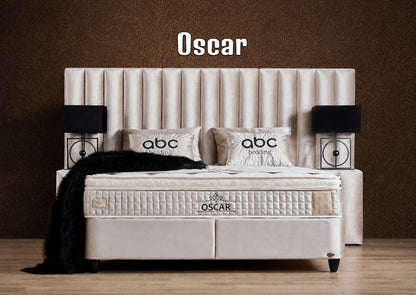 Boxspringbett Oscar Beige - mit Bettkasten & Stauraum, inkl. Lieferung & Montage