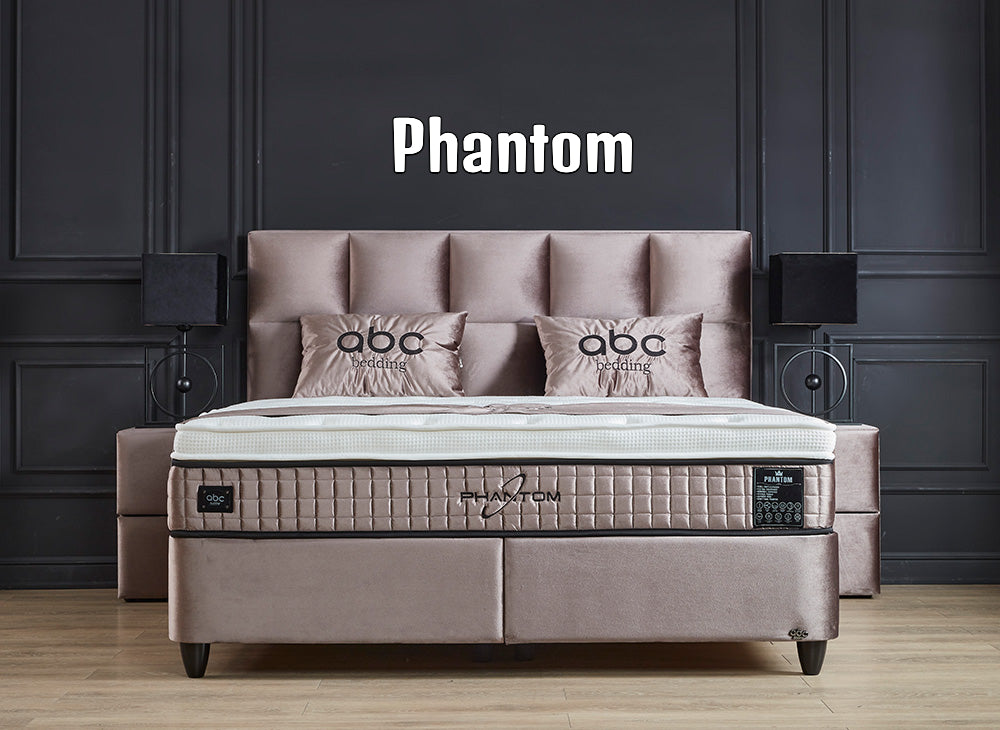 Boxspringbett Phantom Beige - mit Bettkasten & Stauraum, inkl. Lieferung & Montage
