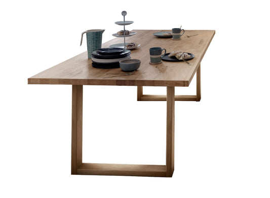 TPT Sankt Gallen Esstisch Wildeiche massiv, B/H/T 160/180/200 x 75 x 90 cm