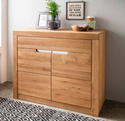 Infantil Basel Sideboard Wildeiche massiv 2-türig mit eine Schublade Breite cm 107 x H 90 cm