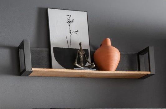 Wandregal Cayro Mangoholz massiv multifarbig B/H/T 119 x 25 x 20 cm